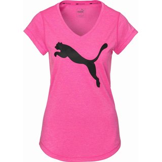 HEATHER CAT TEE Luminous Pink Heather