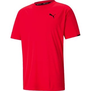 TRAIN GRAPHIC SS TEE POPPY RED