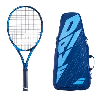Schläger-Set Tennis - PURE DRIVE JUNIOR 26 blau + BACKPACK PURE DRIVE blau